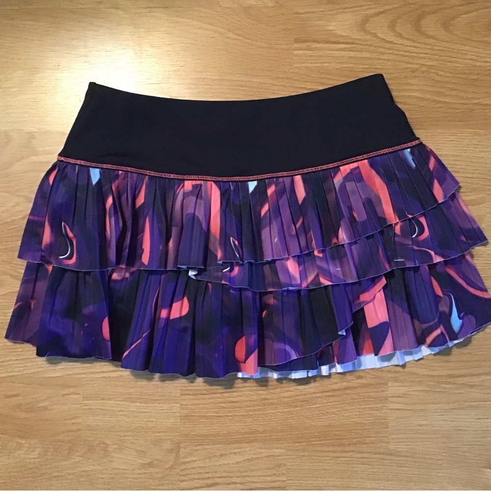 Lucky in Love Multicolor Pleated Mini Skirt